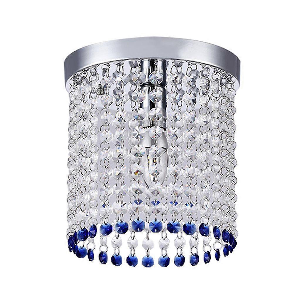Modern Simplicity Crystal Chandelier E14 Lamp Head 5W LED Light Source LED Ceiling Lamp Wide Pressure 85-265V Pendant Lamp Bedroom Aisle Hanging Lamp 