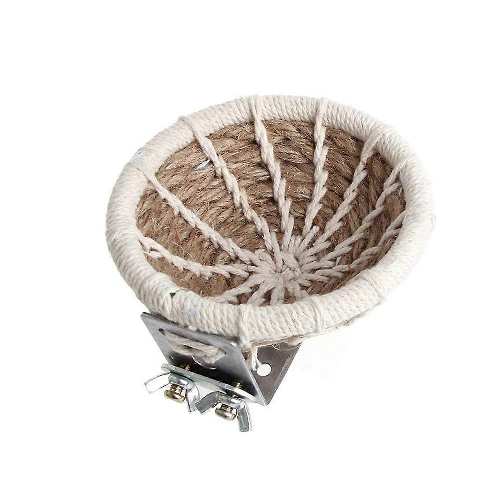 Natural Hand Woven Bird Nest with Cushion for Parrots and Birds – Durable Breeding and Resting Nest for Cage Hanging, Stress Relief, Includes Random