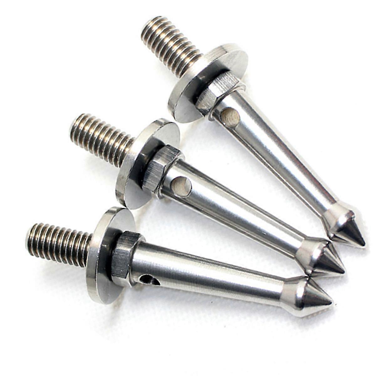 6Pcs Stainless 3/8 Inch Tripod Foot Spikes for Softer Looser Terrain Spikes for ///, Etc.Tripod