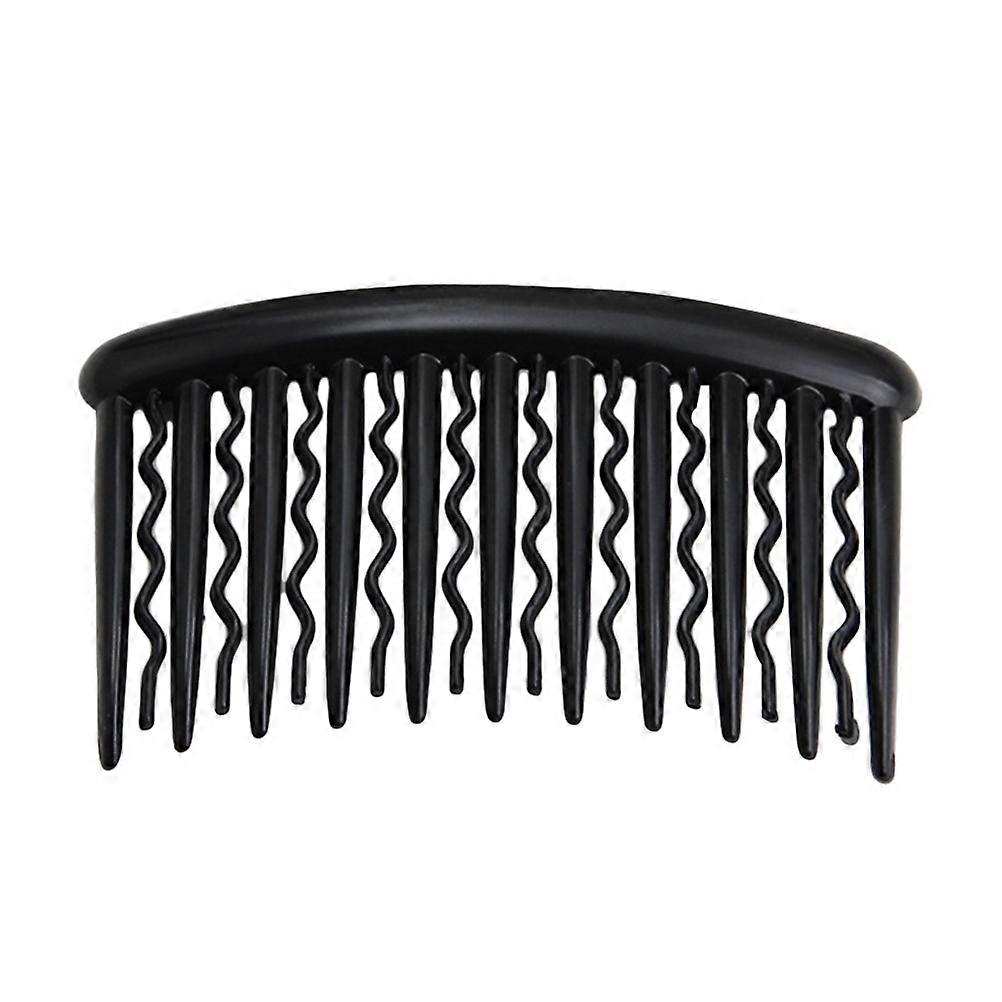 U-Shape Hair Side Combs 12PCS 8x5cm ABS Plastic Hair Clip Combs Vintage Small Hair Side Combs Insert Combs for Women Lady Black DIY Hair Pieces