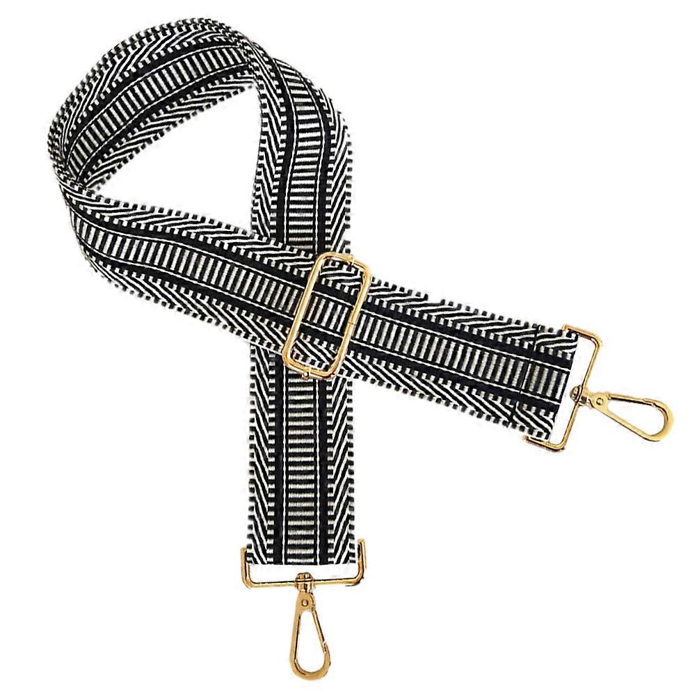 Replacement Straps For Handbags Shoulder Bag Strap Black Cotton Material Easy to Install or Replace 1Set