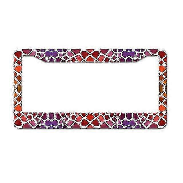 Charming Polar Bear Themed License Plate Frame with Two Holes, One Matte Aluminum Frame Ideal for Car Accessories, Chrome White Finish