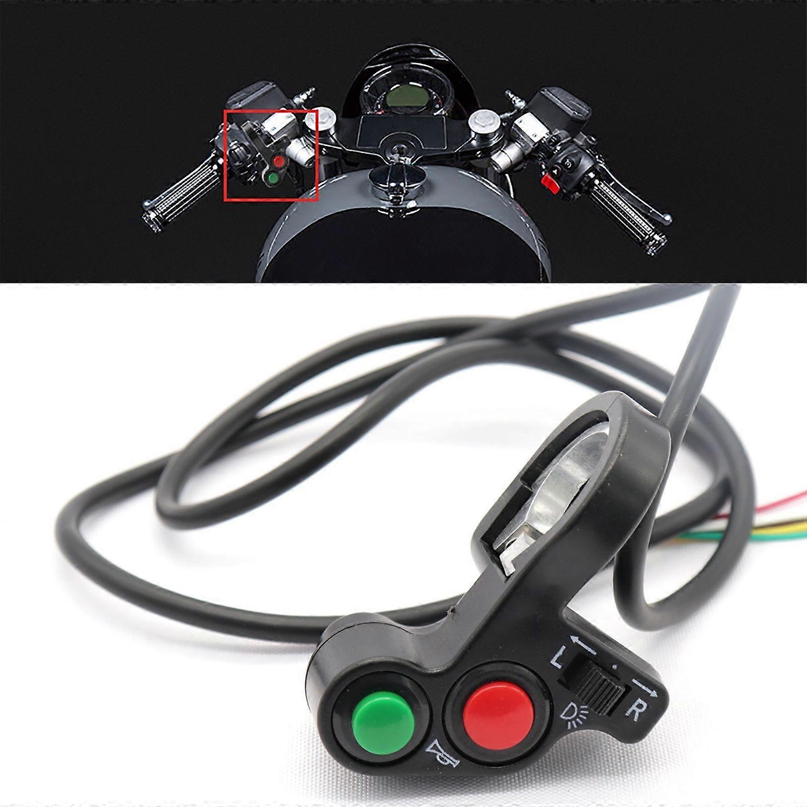3 In 1 Motorcycle Horn Turn Signal Light Switch For 7/8'' Handlebar On/Off