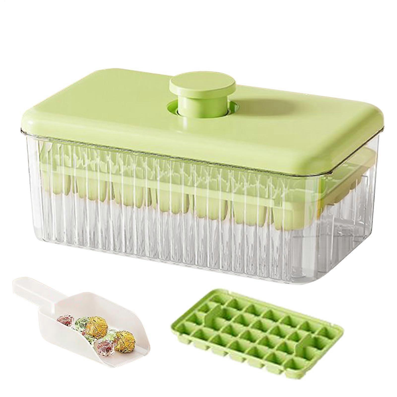 Ice Cube Tray with Lid  Easy Ice Cube Removal for Chilled Drinks