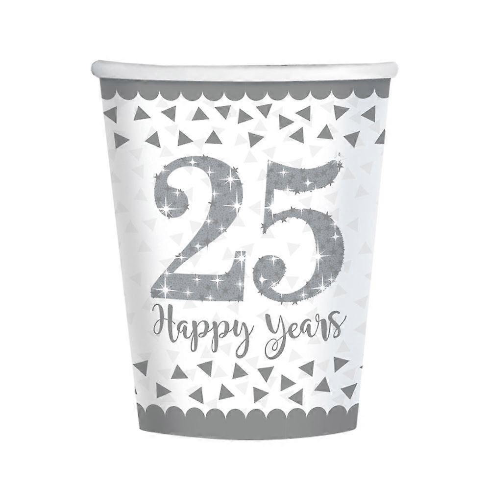 25 jaar jubileum papieren bekers