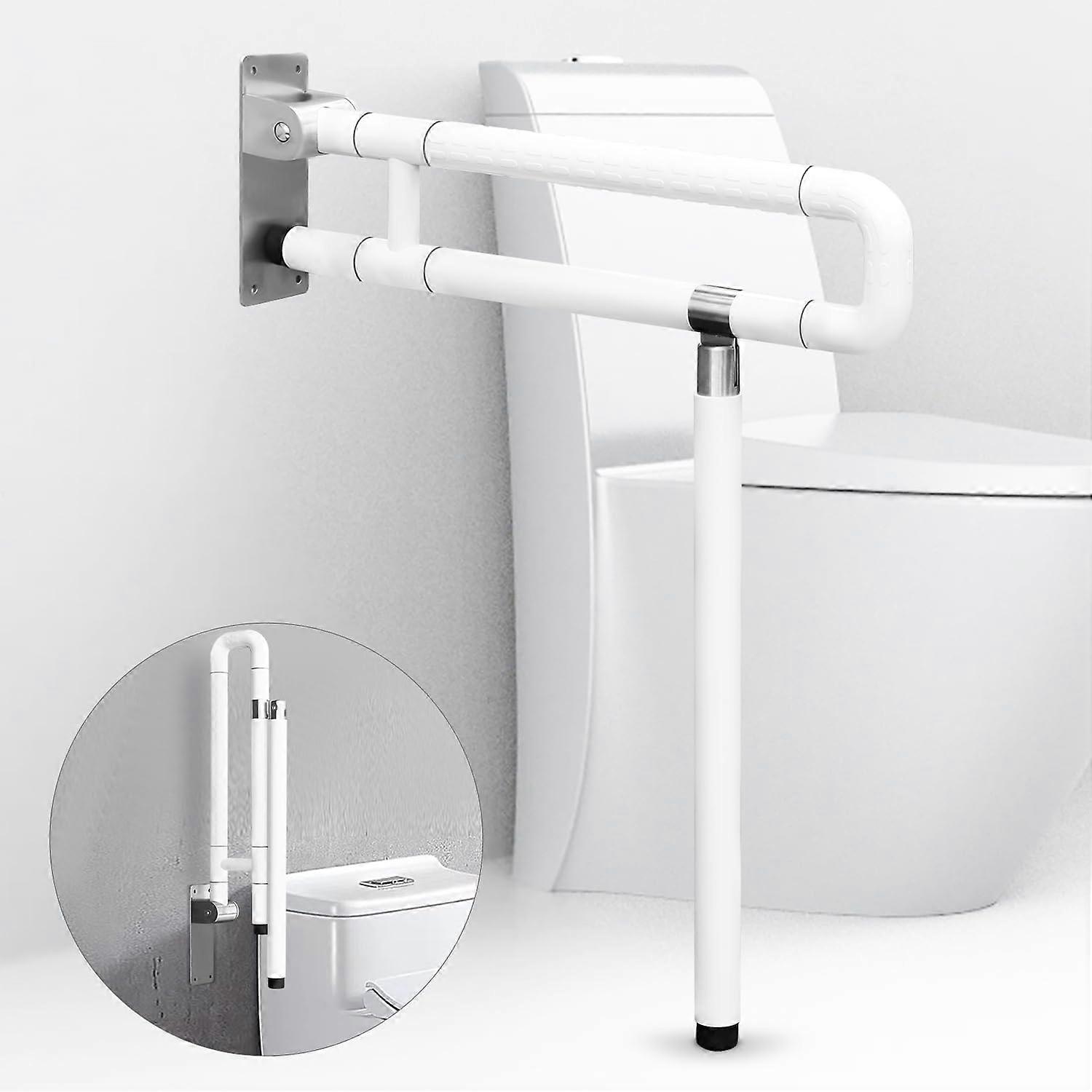 Klappbarer Toiletten-Haltegriff, WC-Sicherheitsstütze, rutschfester Edelstahl, behindertengerechte Haltegriffe