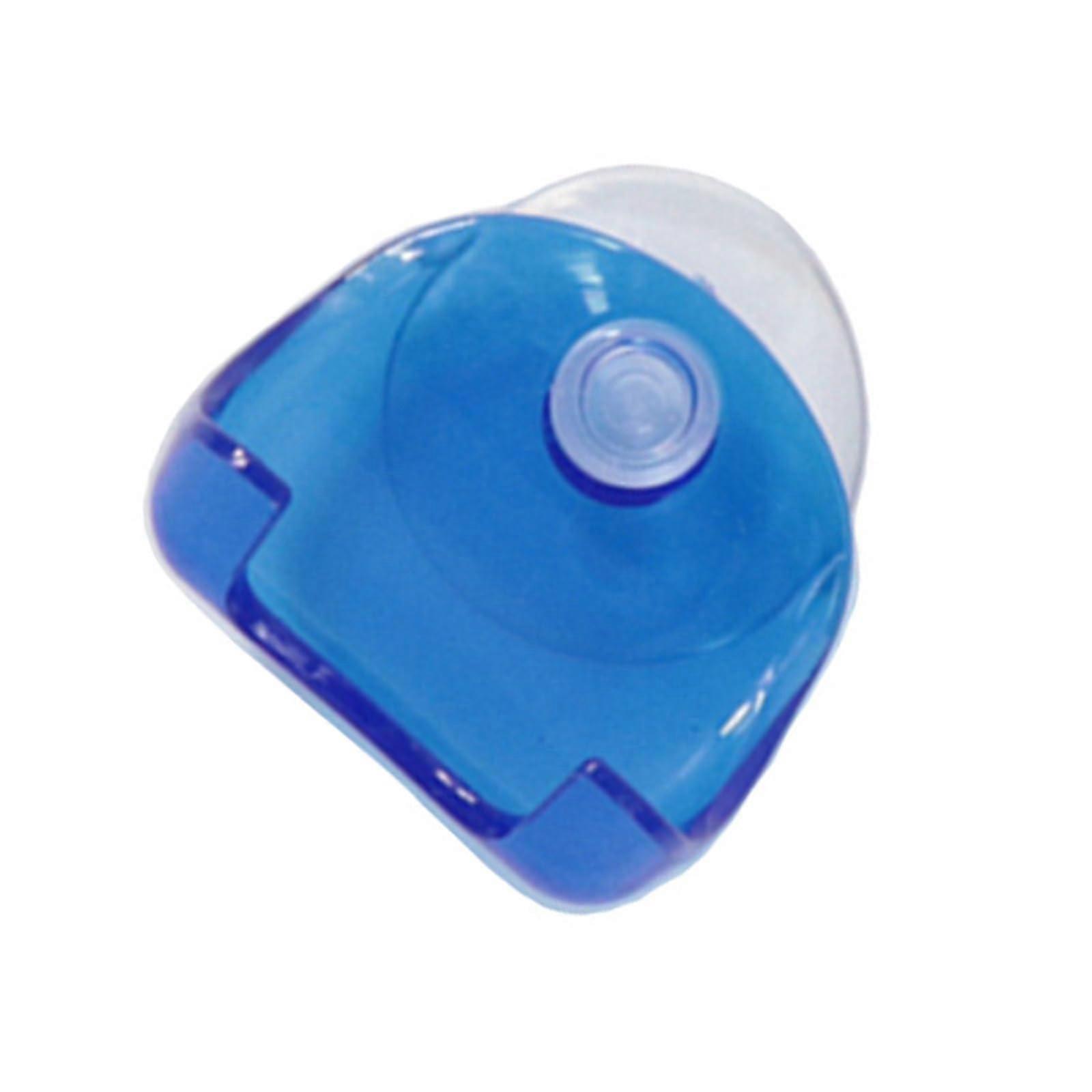 Suction Cup Holder for Razors - Pack of 2 Wet Razor Wall Hook for Glass and Tiles, Light Blue Transparent, Durable Design