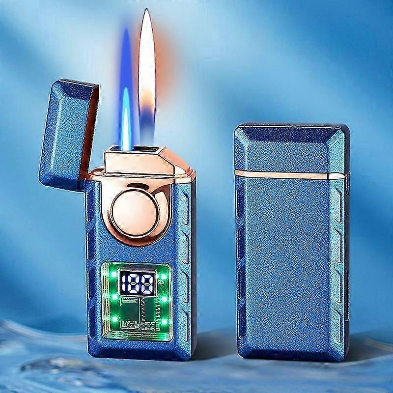 Newest Voice-activated Intelligent Ignition Flame One-click Switching Transparent Visual Movement Inflatable Windproof Lighter