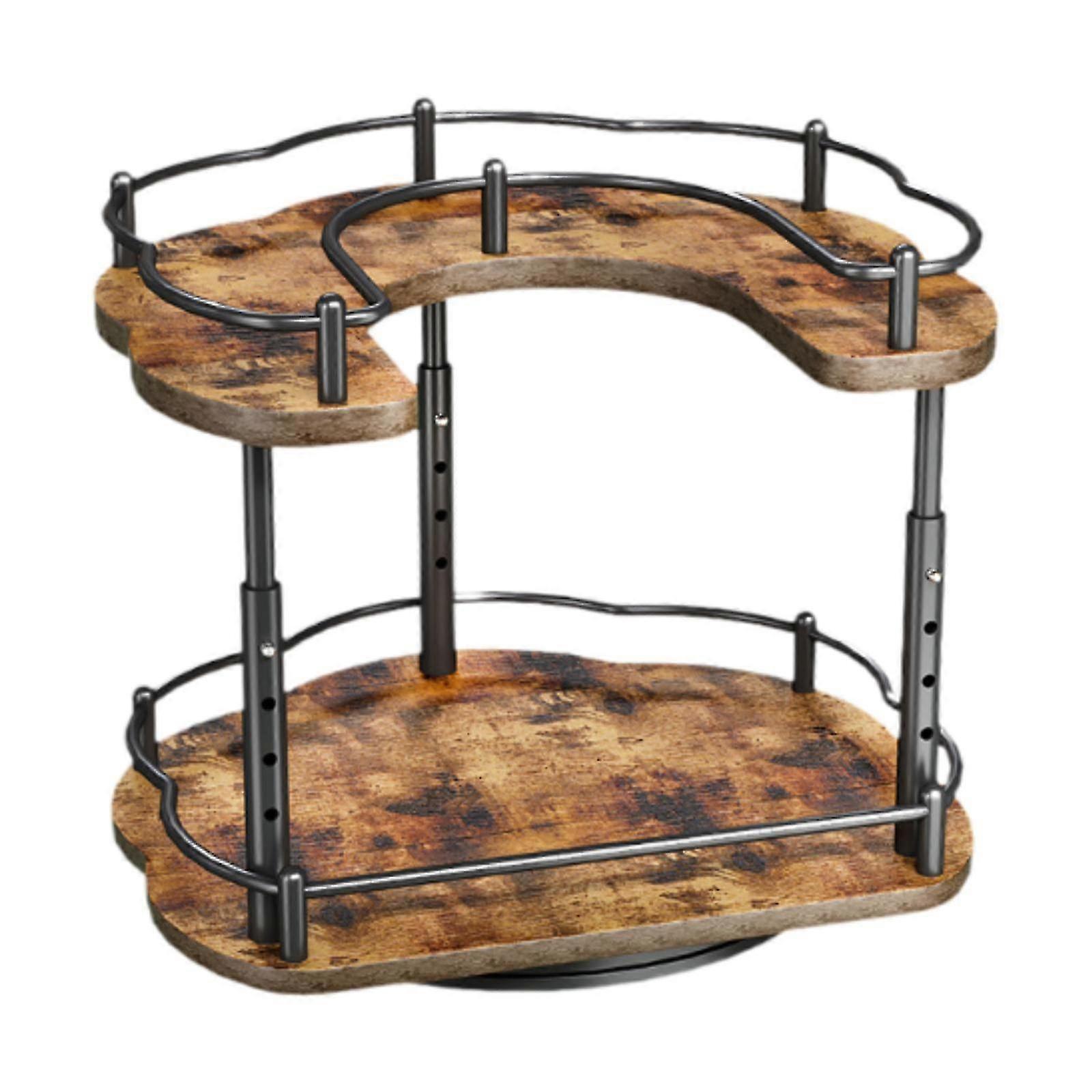 Rotating Makeup Tray and Organizer for Seasonings, Ideal for Pantry, Countertop, and Bathroom Storage Solutions