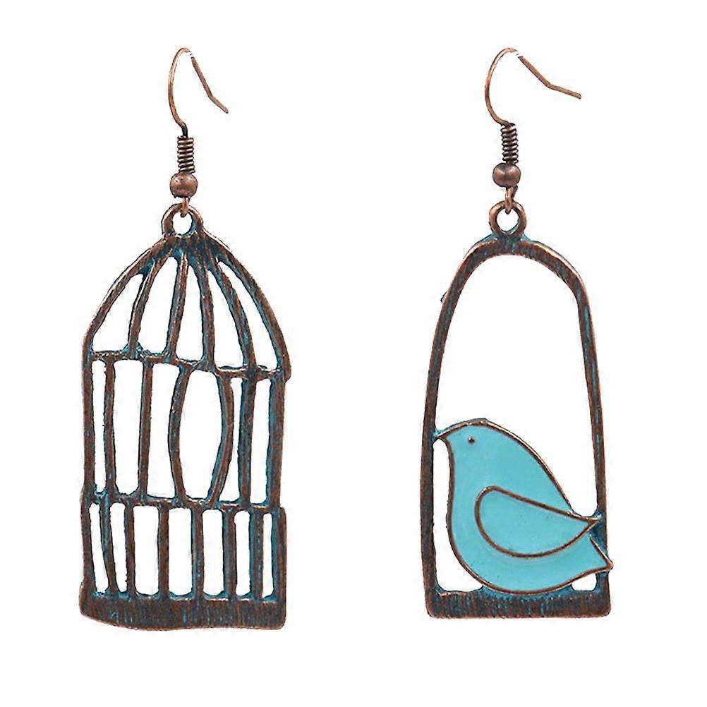 Creative Stylish Asymmetric Pendant Earrings for Women Made of Alloy in Assorted Color 1 Pair