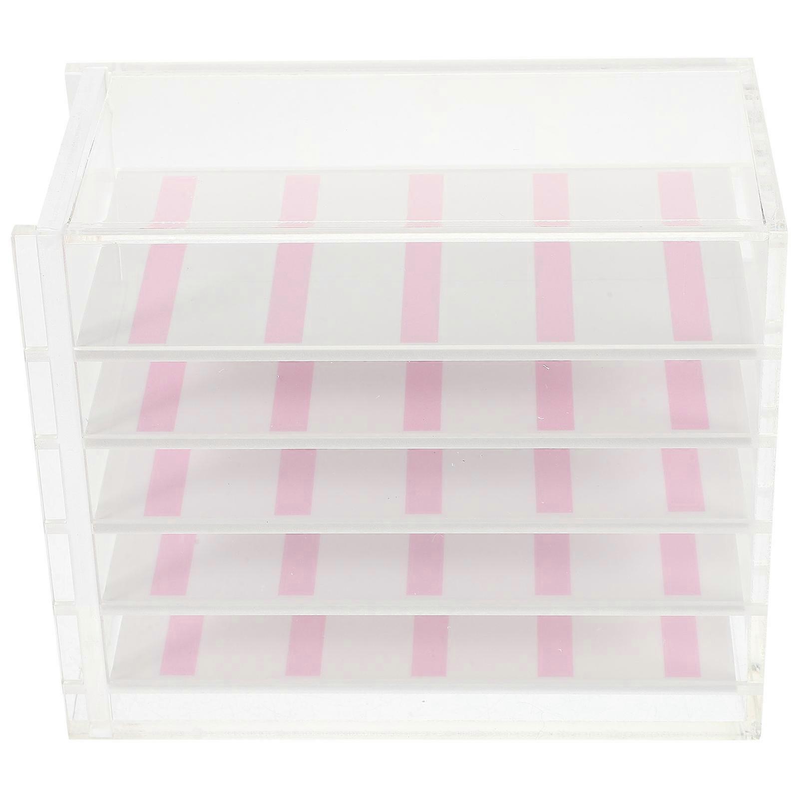 Nail Tip Organizer Case Acrylic Storage Box Professional Use Transparent 12X10X6.3CM Nail Storage 1Pcs