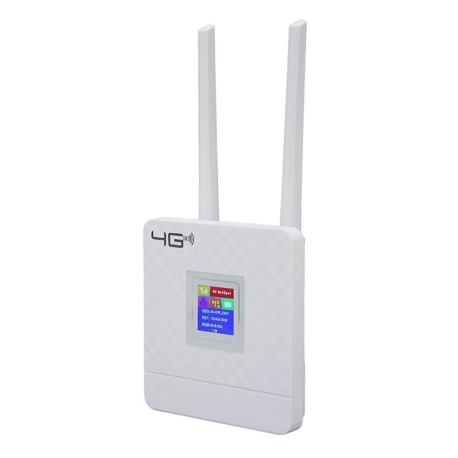 4G WiFi Router 300M CAT4 32 Standard SIM Slot Inbuilt Battery Wireless LTE Router for Desktop Monitor