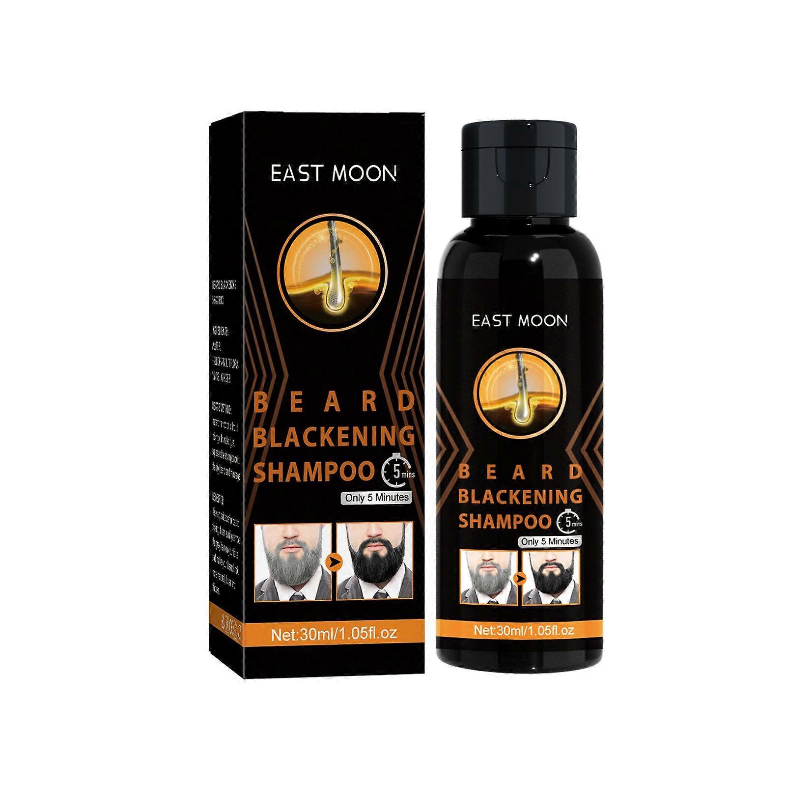 White to Black Beard Shampoo - Glycerin & Ginger Extract for Thicker, Healthier Beards