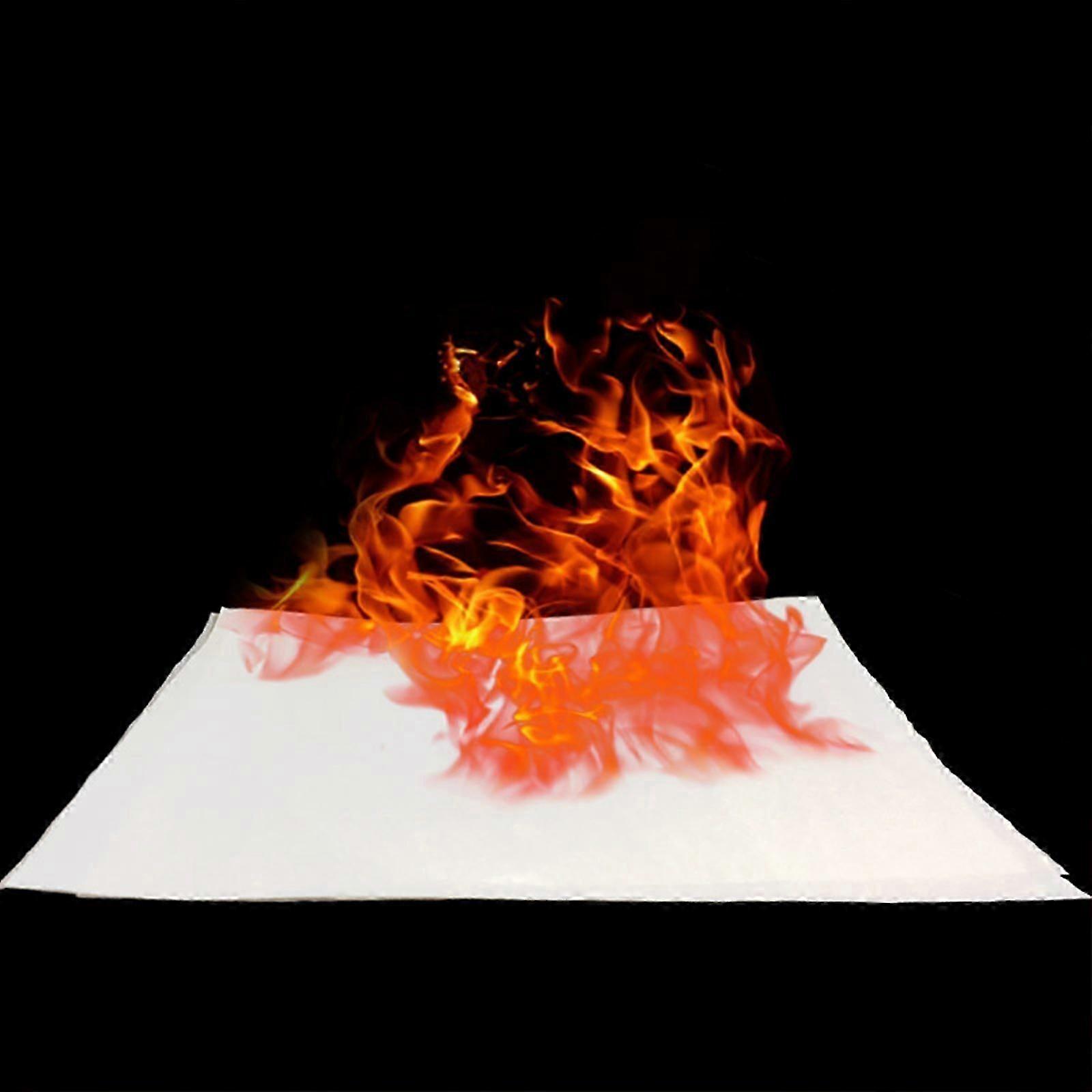 5pcs 20*25cm Fire Paper Flash Flame Paper Fire Paper Magic Props Effect Shock