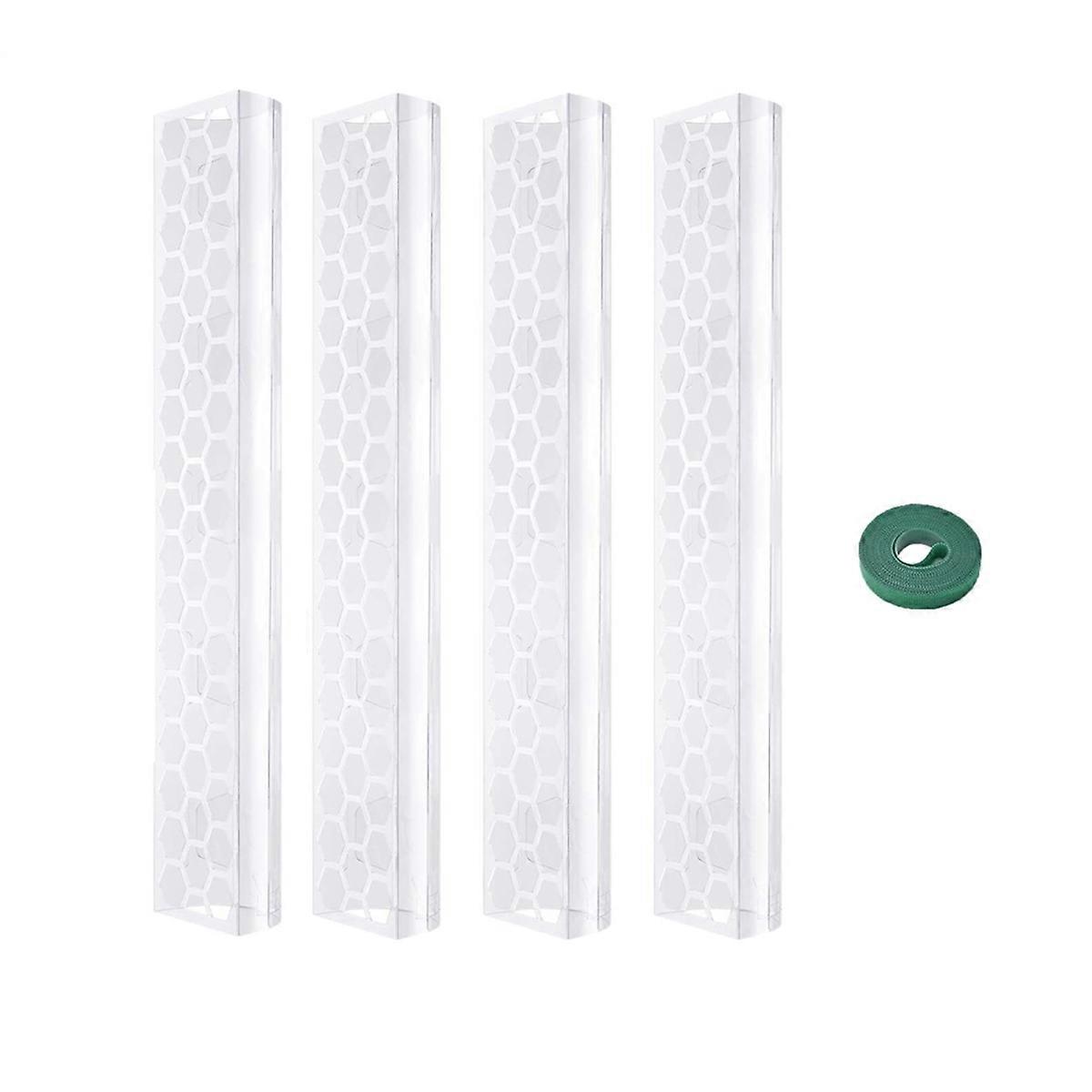4 Pcs 17 Inch Plastic Moss Pole for Plants Monstera,Designed Specifically for Climbing Plants, Stackable Plant Support