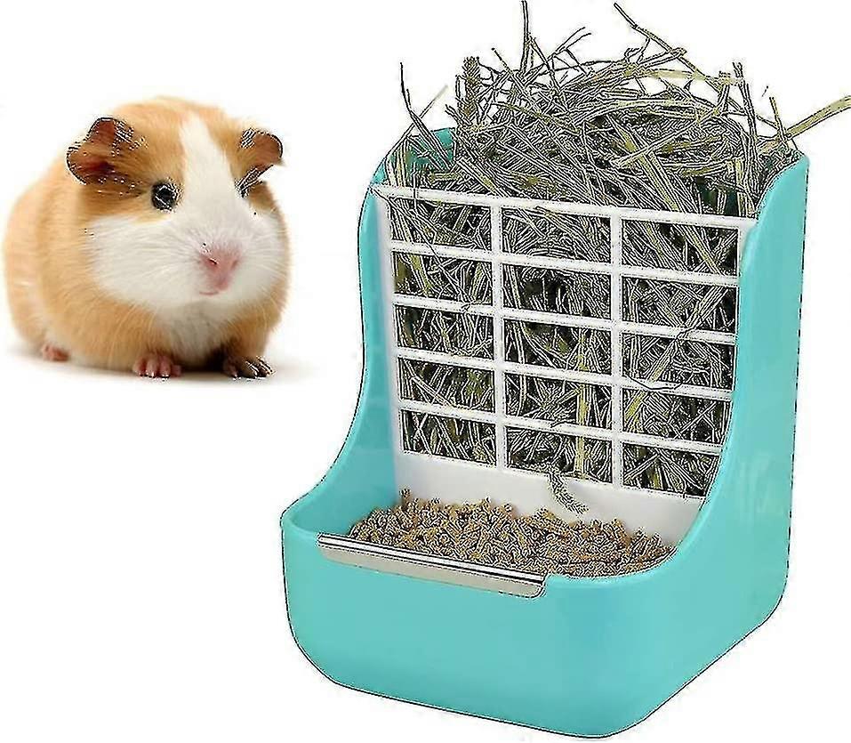 2 In 1 Food Hay Feeder For Guinea Pig, Rabbit Feeder, Indoor Hay Feeder For Guinea Pig, Rabbit, Chinchilla (style 1)