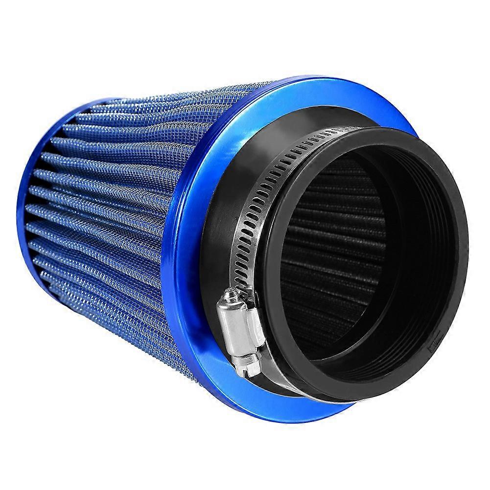 UNIVERSAL HIGH FLOW MINI STACK MULTI FIT POD FILTER 3" (76mm) NECK TURBO BLUE