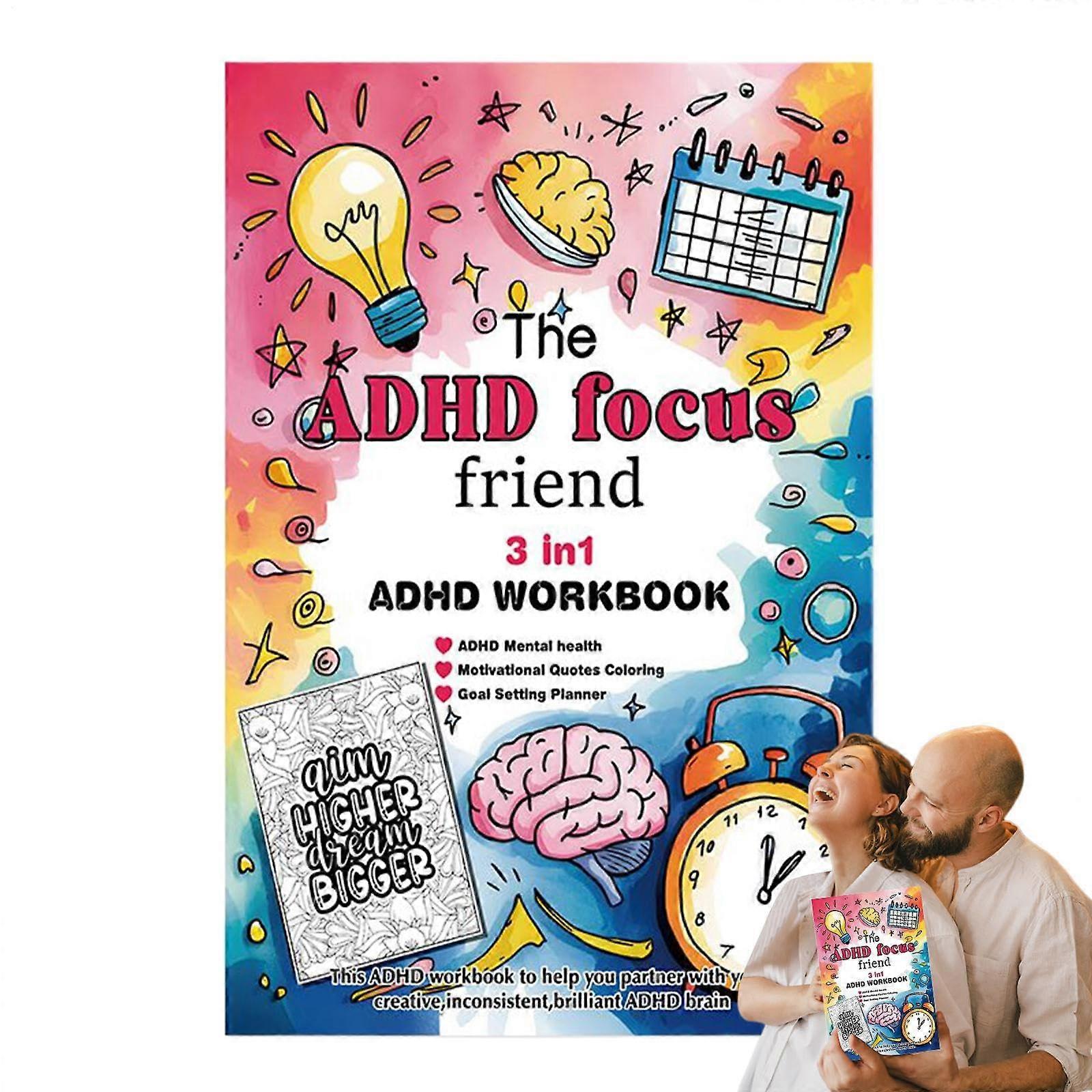Daily Planner Notebook for Adults - Three-in-One Organizer with Psychological Tools for Focus and Productivity