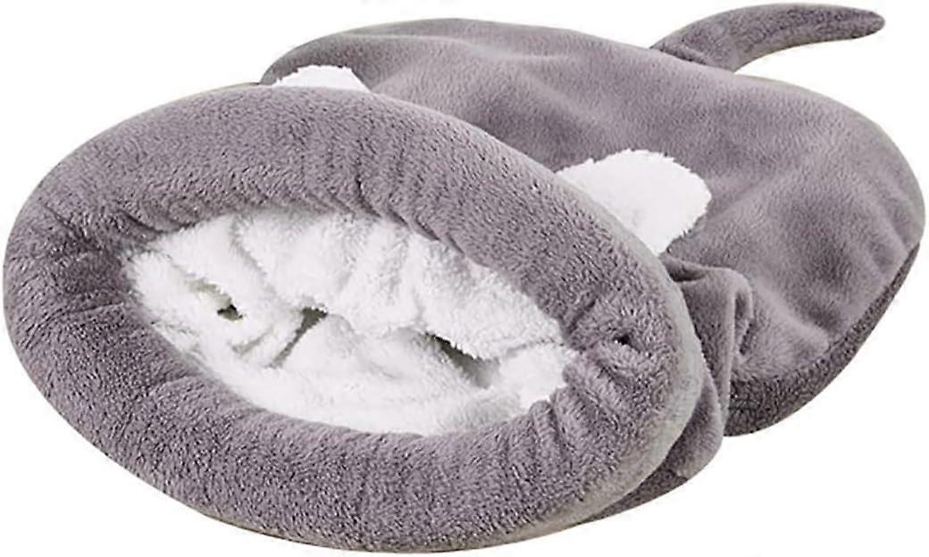 Soft Fleece Sleeping Bag for Cats – Washable Plush Self-Warming Cat Bed, Cozy Kitty Cuddle Bag, Dog Nest Mat, Soft Cushion