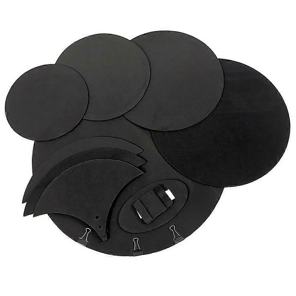 10 Piece Drum Damping Pads Kit for Bass and Snare Drums, EVA Noise Reduction Damper Set for Quiet Practice