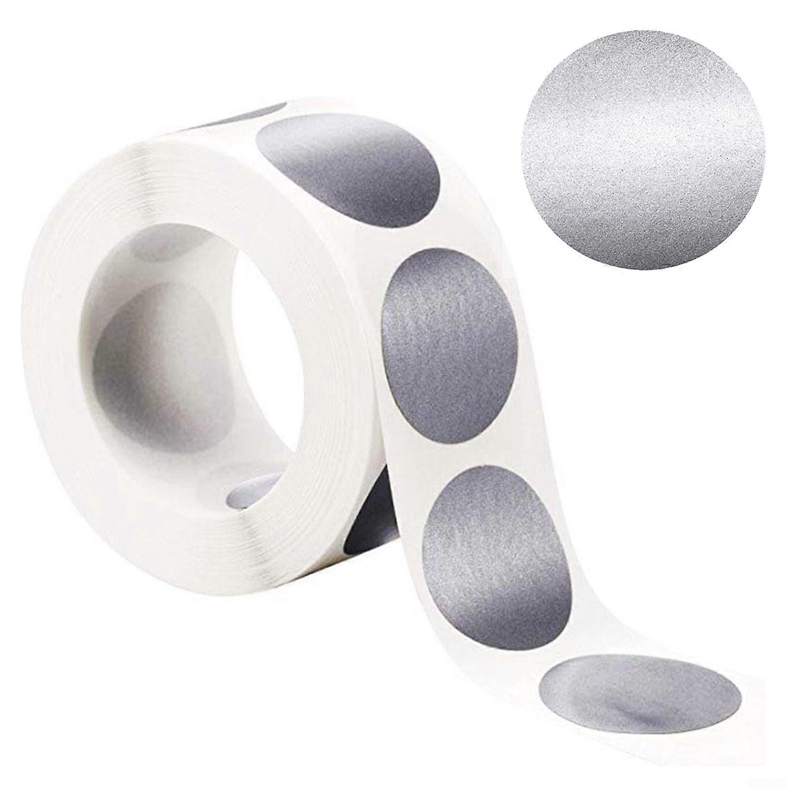 Interactive scratchoff stickers, 2.5 cm, round labels for crafts, events