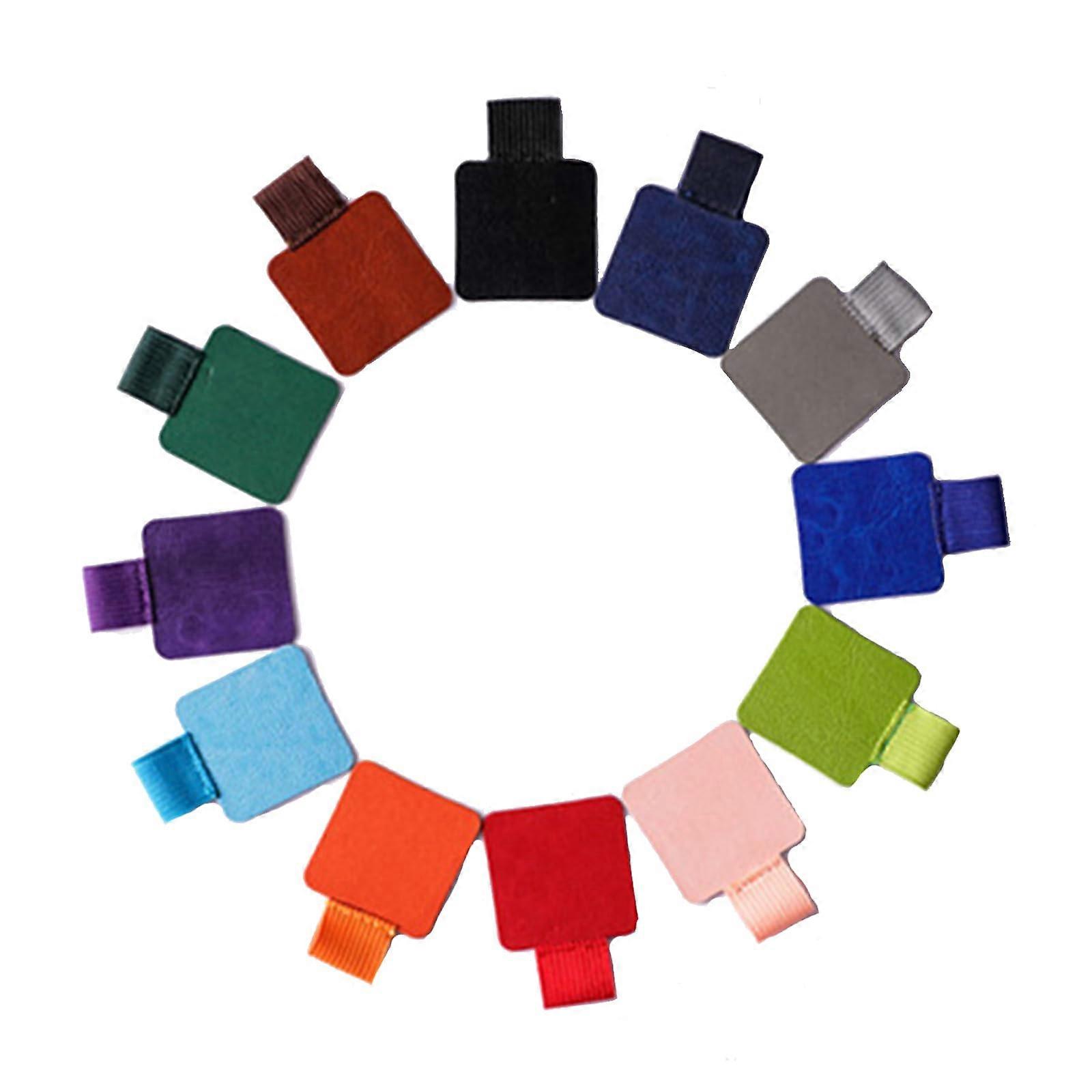 5 Pcs Pen Loop Holder Strong Adhesive Leather Elastic Loop for Pencil Roller Ball Pen