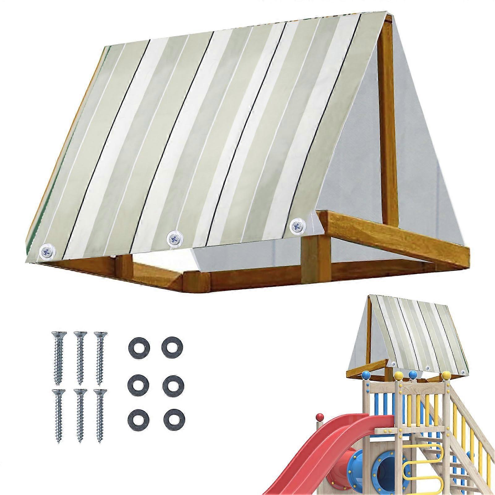 Playset Canopy Replacement Waterproof Tarp for Playground, Pergola Shade Sail, Garden Patio