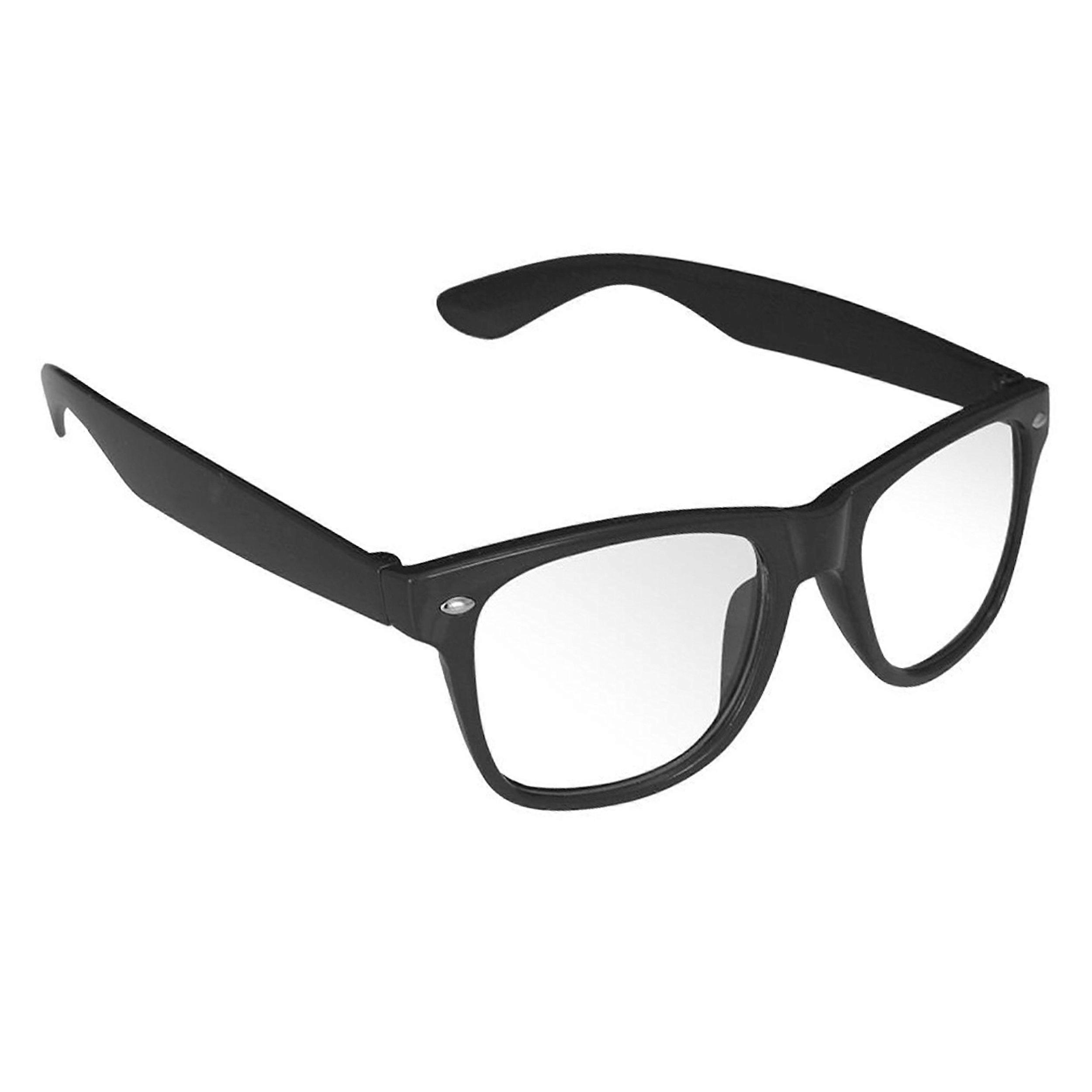 Horn Glasses for Women and Men, Retro Black Nerd Glasses with and without Bar, Stylish Eyewear for All Occasions
