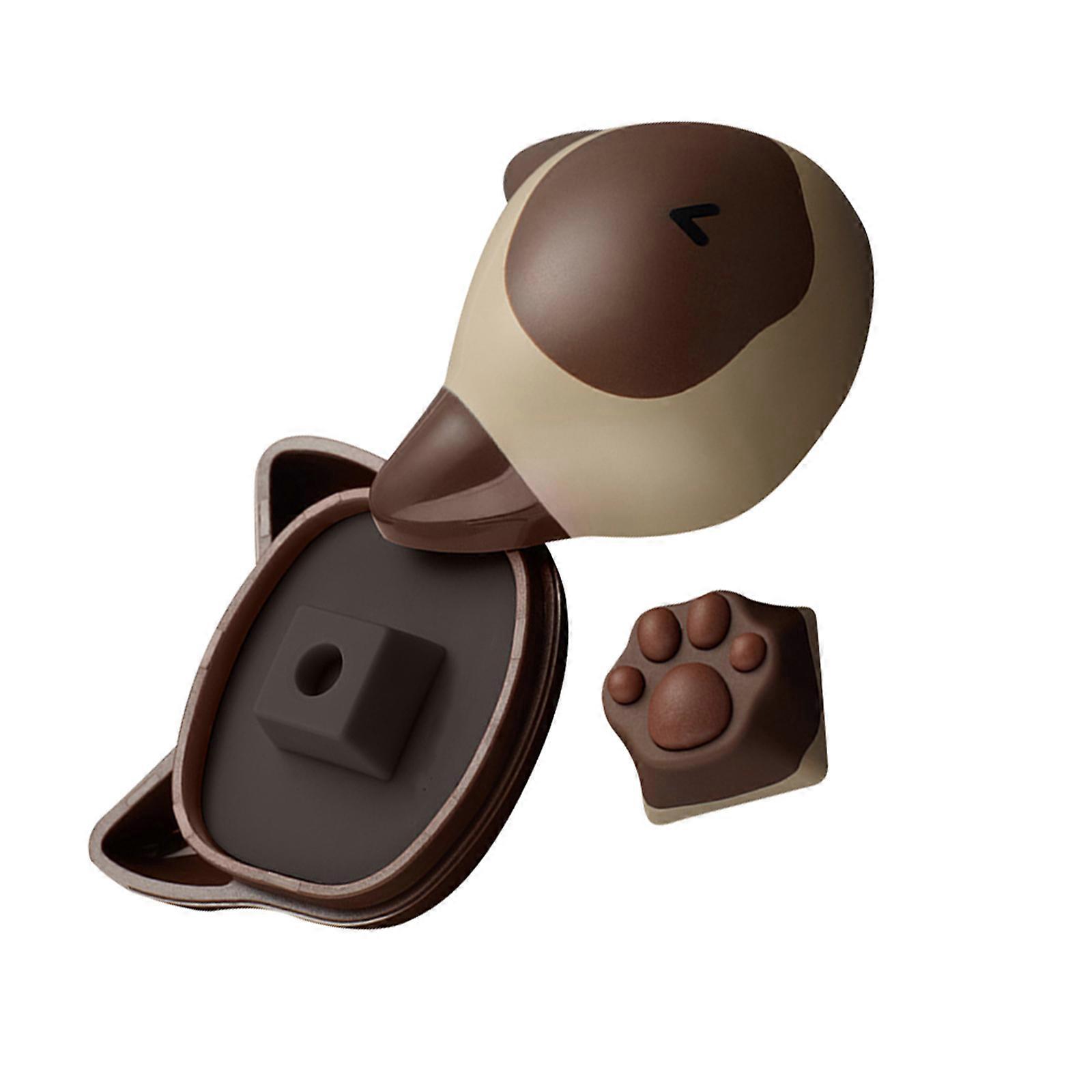 Adorable Key Caps Cat Paw Shape Design For Mechanical Keyboard Enhancement Personal Use Silicone 1Pack