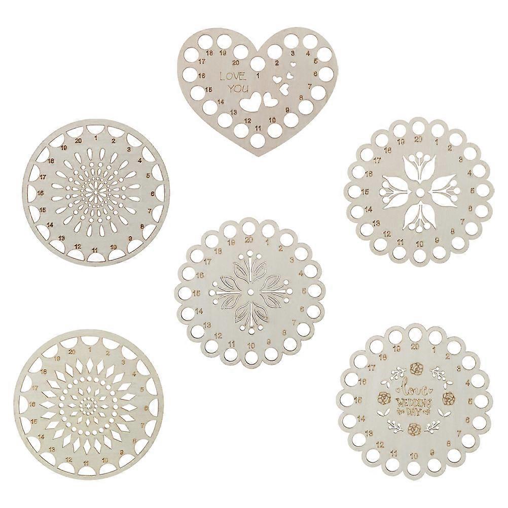 Embroidery Floss Organizer for DIY CrossStitch Use Made of Durable Synthetic Material Beige 6PCS