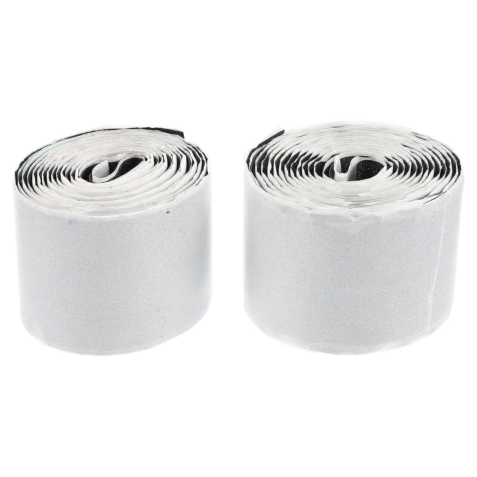 White Nylon Hook and Loop Tape for Guitar Use Strong Adhesive and Durable 2 Rolls