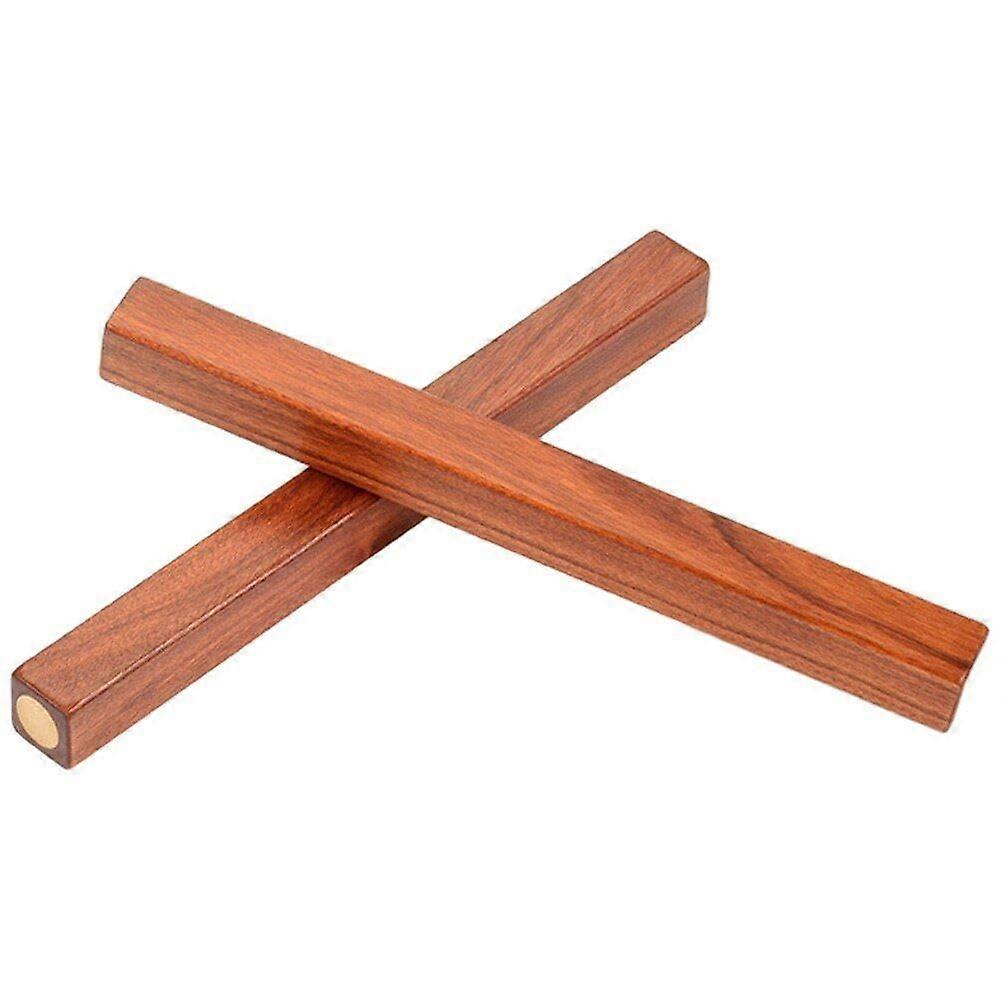 Pack of 2 Wooden Calligraphy Paperweights, Chinese Calligraphy Paperweight, Holds Paper Flat, for Sumi Calligraphy Exercise Accessories Brown