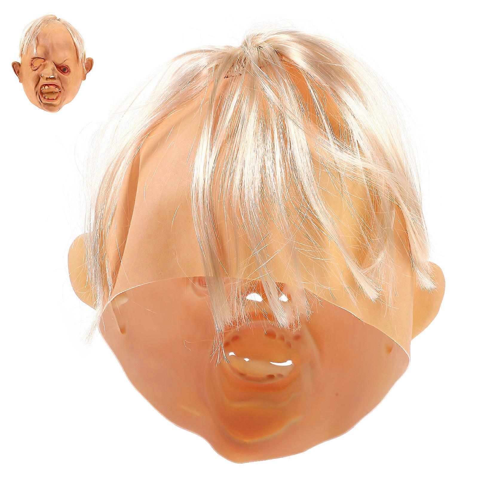 Halloween Cosplay Oblique Eye Mask for Masquerade Parties – Scary Face Cover, Comfortable Fit for Costume Events and Celebrations