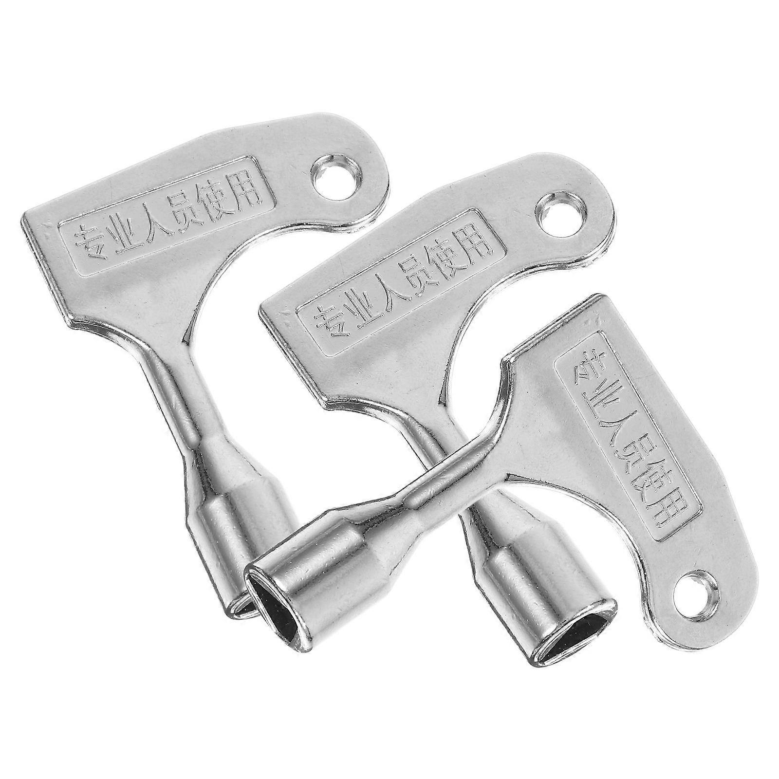 Triangle Key Universal Spanner Key for Outdoor Garbage Bins 3Pcs Alloy