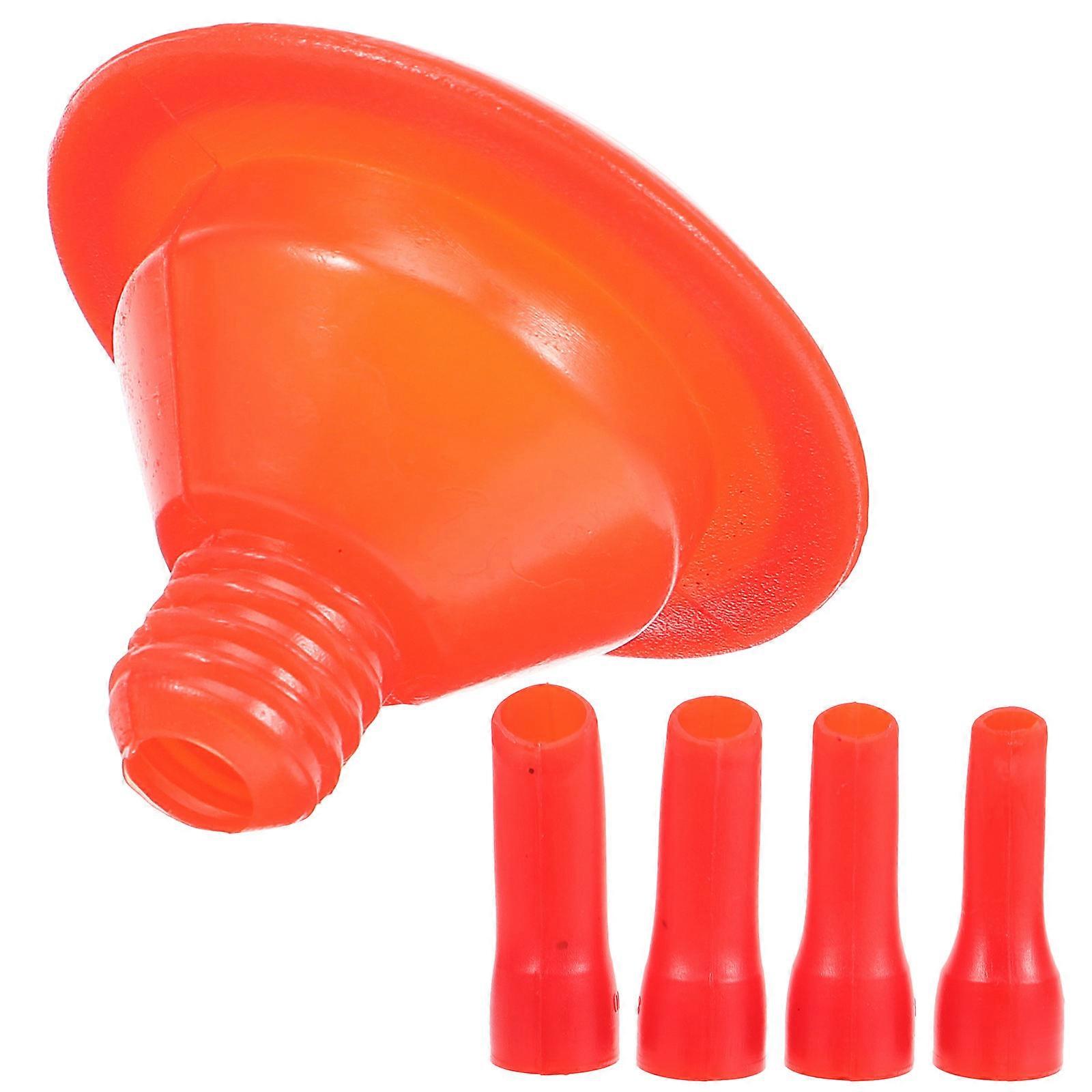 Caulking Applicator Plastic Caulk Nozzle For Kitchens Non Stick Gap Filling 4Pcs Red