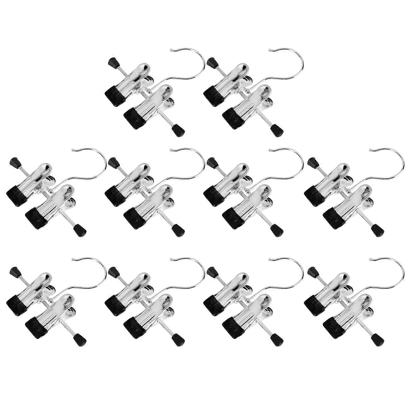 Clothes Drying Rack Multi-Purpose Metal Clothes Hanger Non-Slip Design For Storage Holder 10Pcs