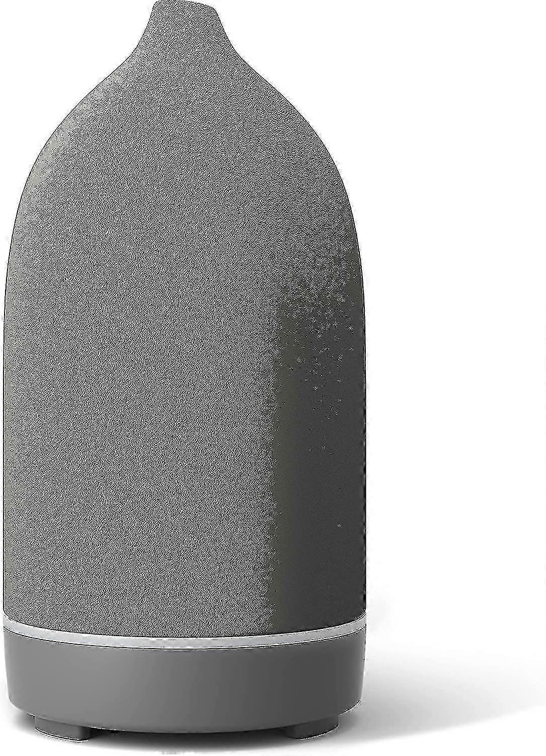 Keramisk diffusor, aromaterapi eterisk olja diffusor för rum, sten diffusor vardagsrum (grå)