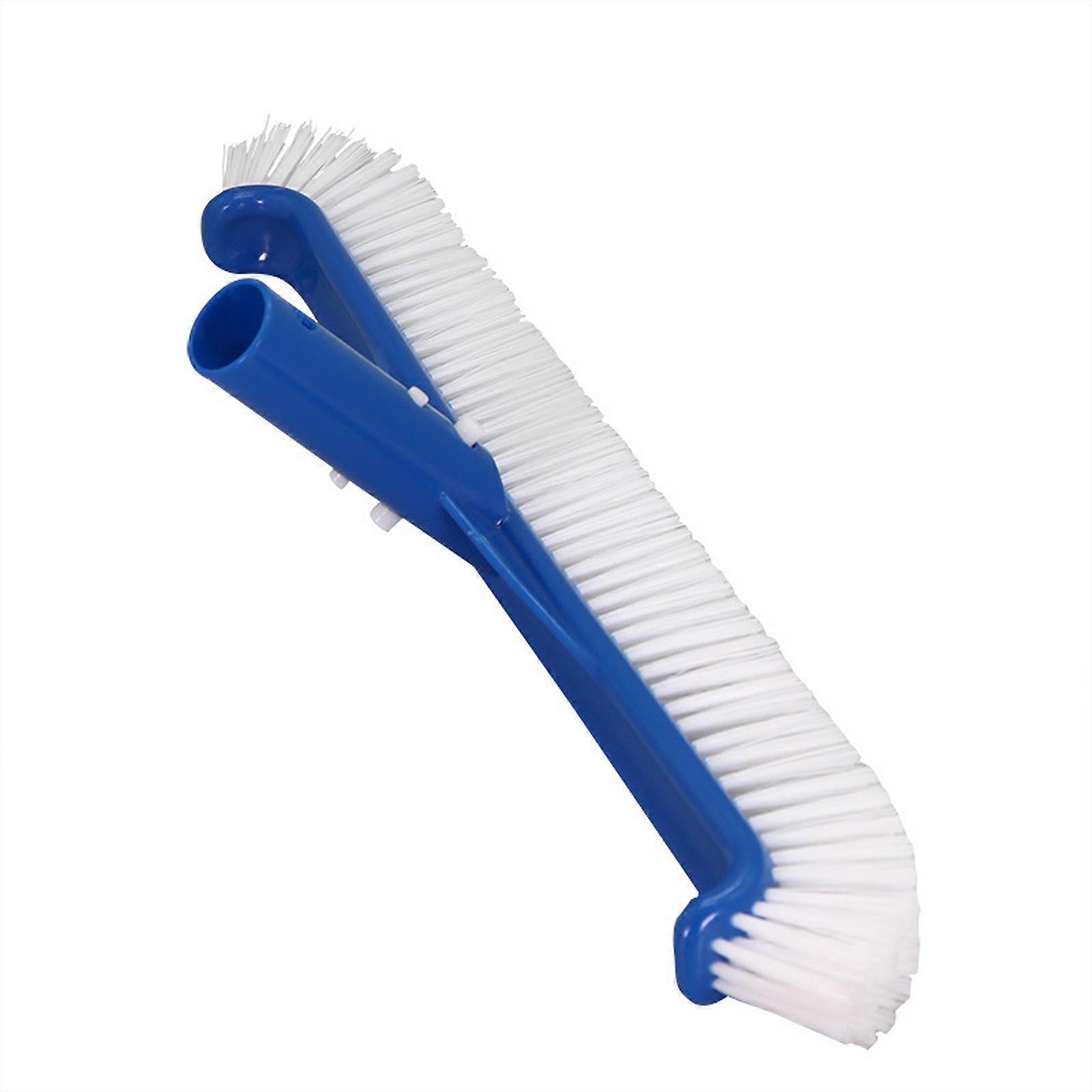 18inch Pool Brush Head for Pool Scrub Brush Standard Pool Brushes for Cleaning Pool Wall with Curved End Nylon Bristle Multicolor