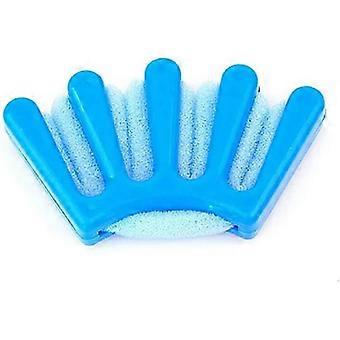 1pc Sponge Hair Braider Multifunctional Hair Braiding Tool French Twist Plait Hair Braider Palm Shaped DIY Hair Styling Accessories(Blue).