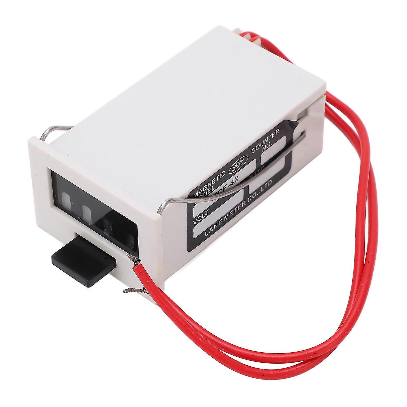 Electromagnetic Counter 4 Digit Accurate Measuring PC Industrial Digital Counter DC12V