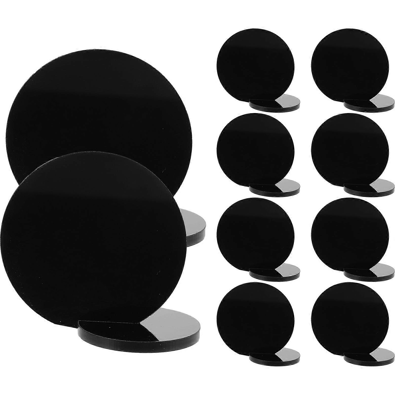 Wedding Table Number Display For Events With Stylish Round Shape Blank Sign 10 Set