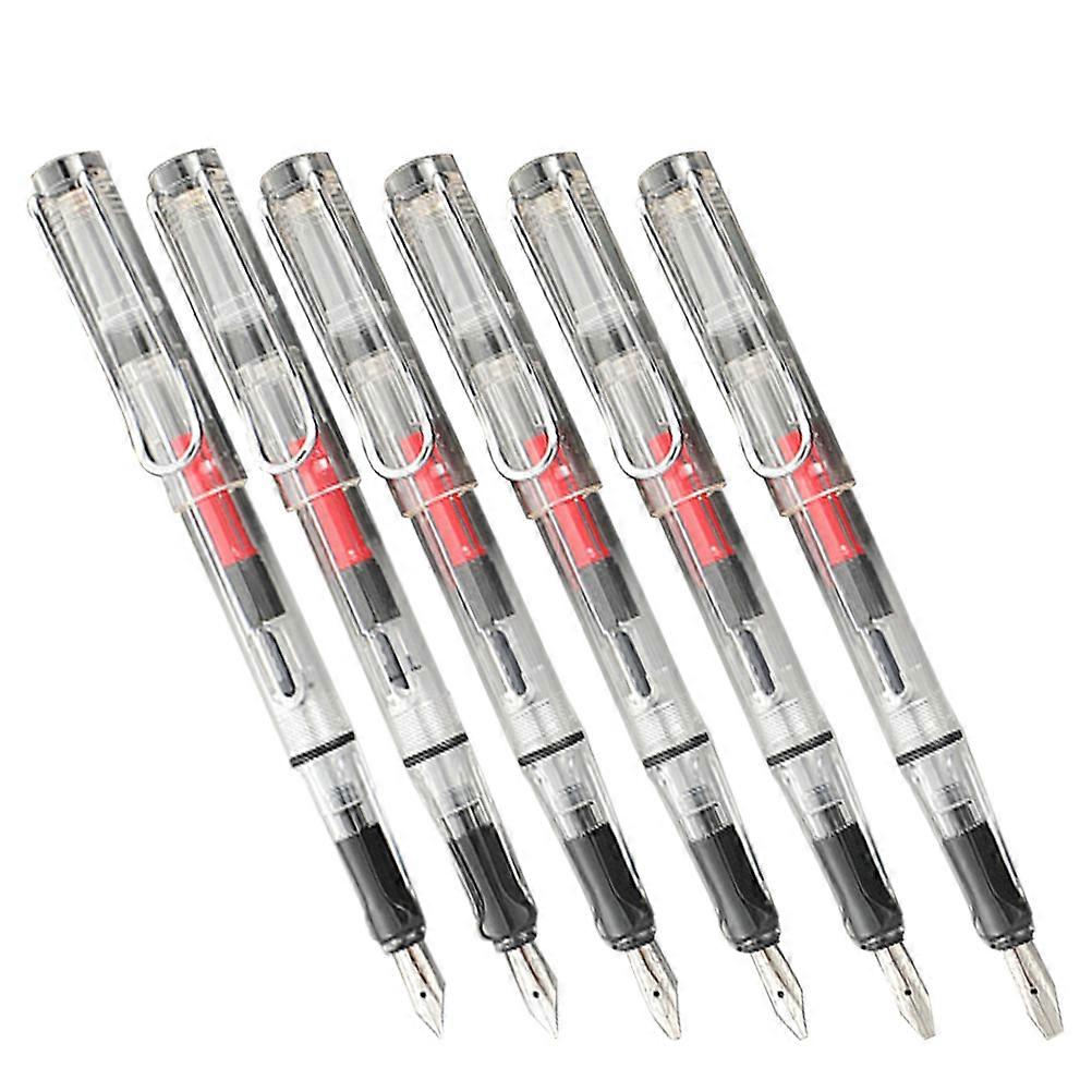 Fountain Pen Drawing Students Stationery Clear Triangular Ink Absorption 6Pcs