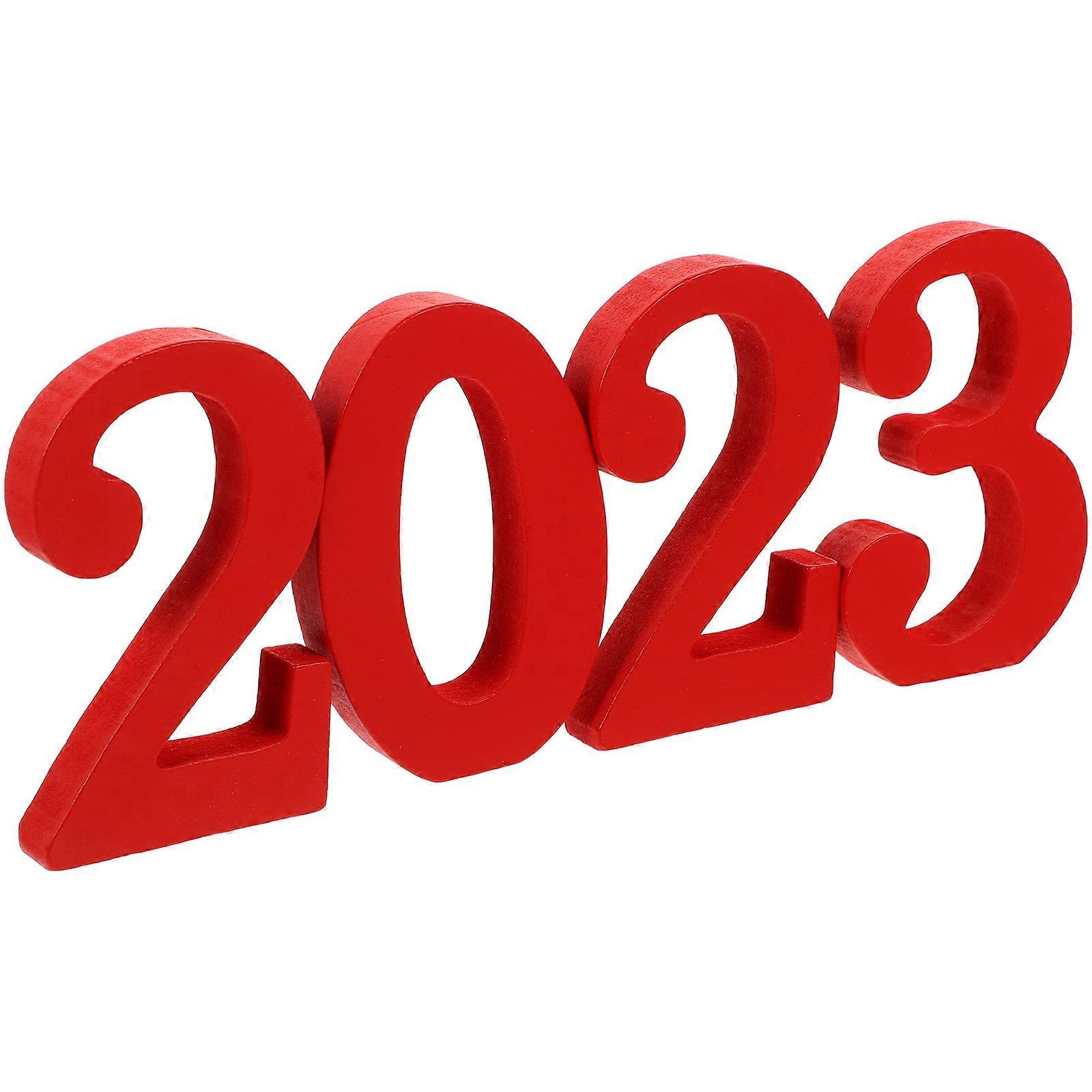 4Pcs Class of 2023 Block Signs Centerpieces Wooden Decorations Graduation Party Favor