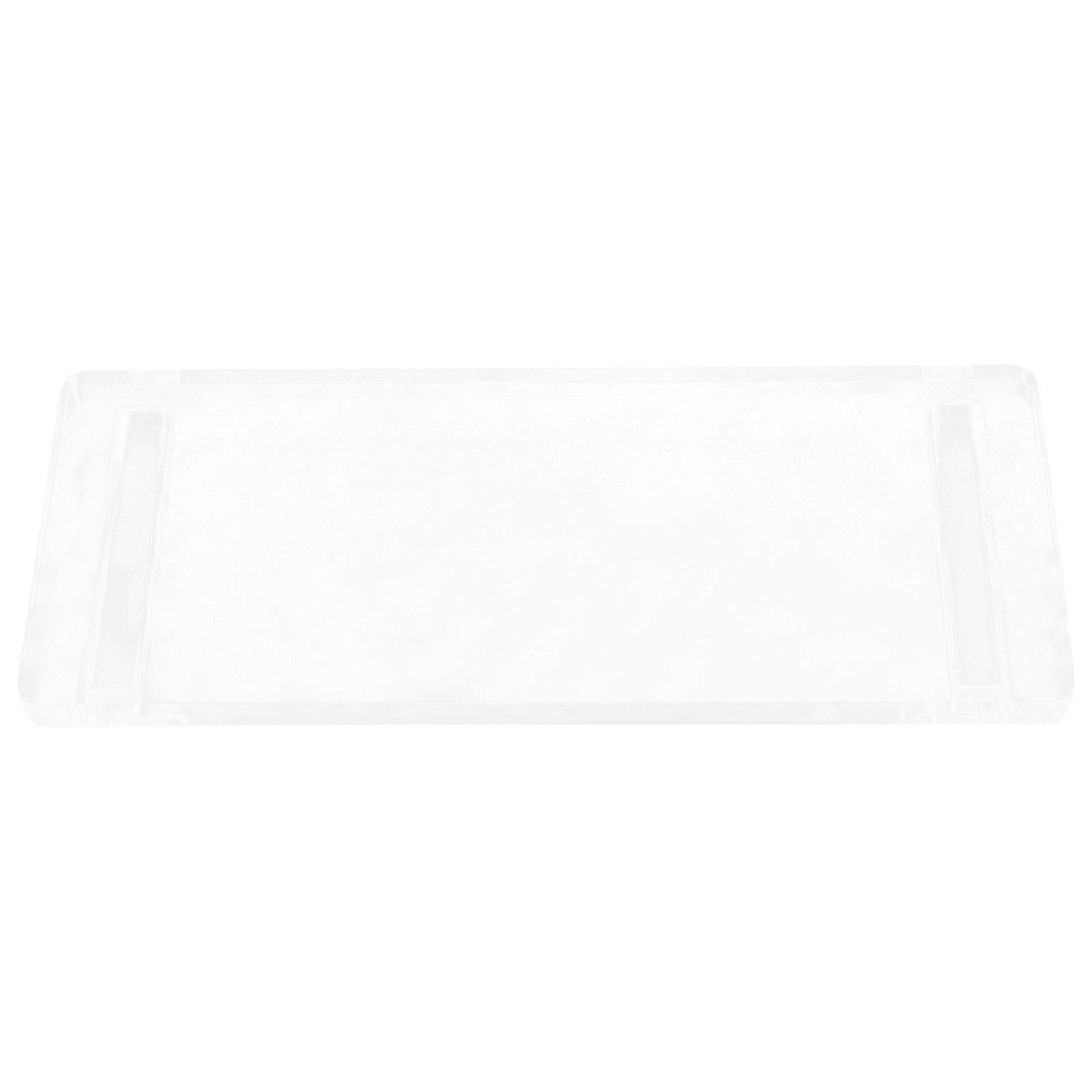 White Acrylic Perfume Tray for Holding Makeup and Sundries with Elegant .84x5.91x1.18 Inches