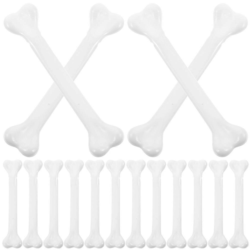 24PCS Small Skeleton Bones Simulated Decor for Halloween Party Lightweight Fun Prank Decorations for Haunted House & Theme Parties