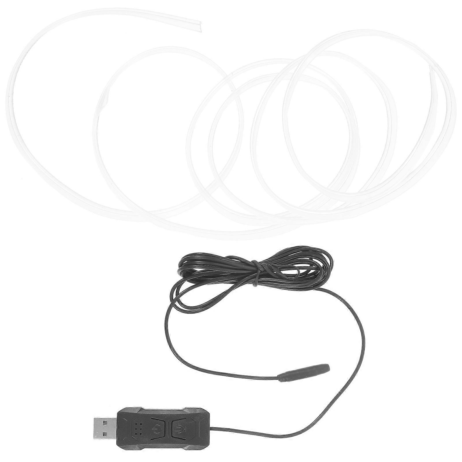 Car Ambient Light with 64 Colors USB PVC Material Multi Color for Car Use Interior Strip Lights