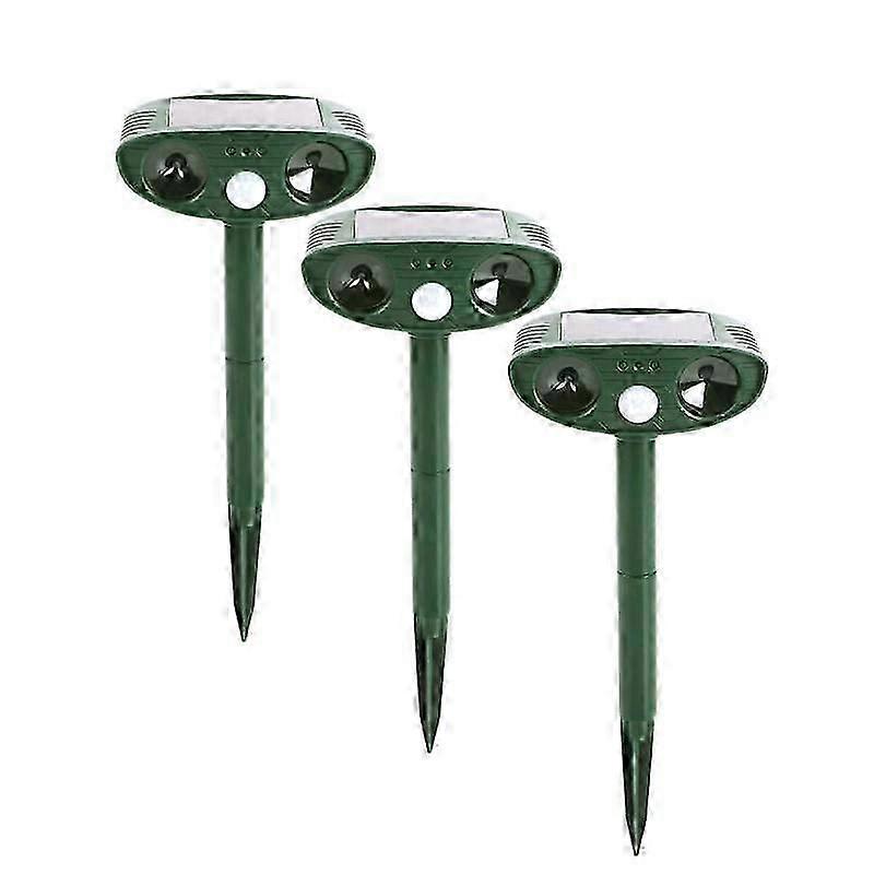 1-3pcs Ultrasonic Animal Repellant Cat Dog Repellant Solar Powered Rechargeable Garden Waterproof Animal Deterrent For Farm Yard