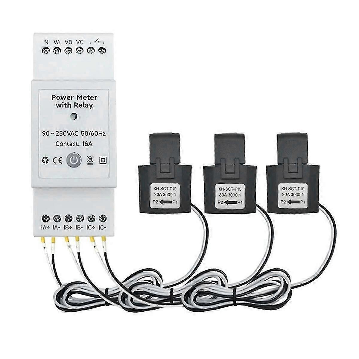 smart life bidirectional wifi energy meter 3 phase