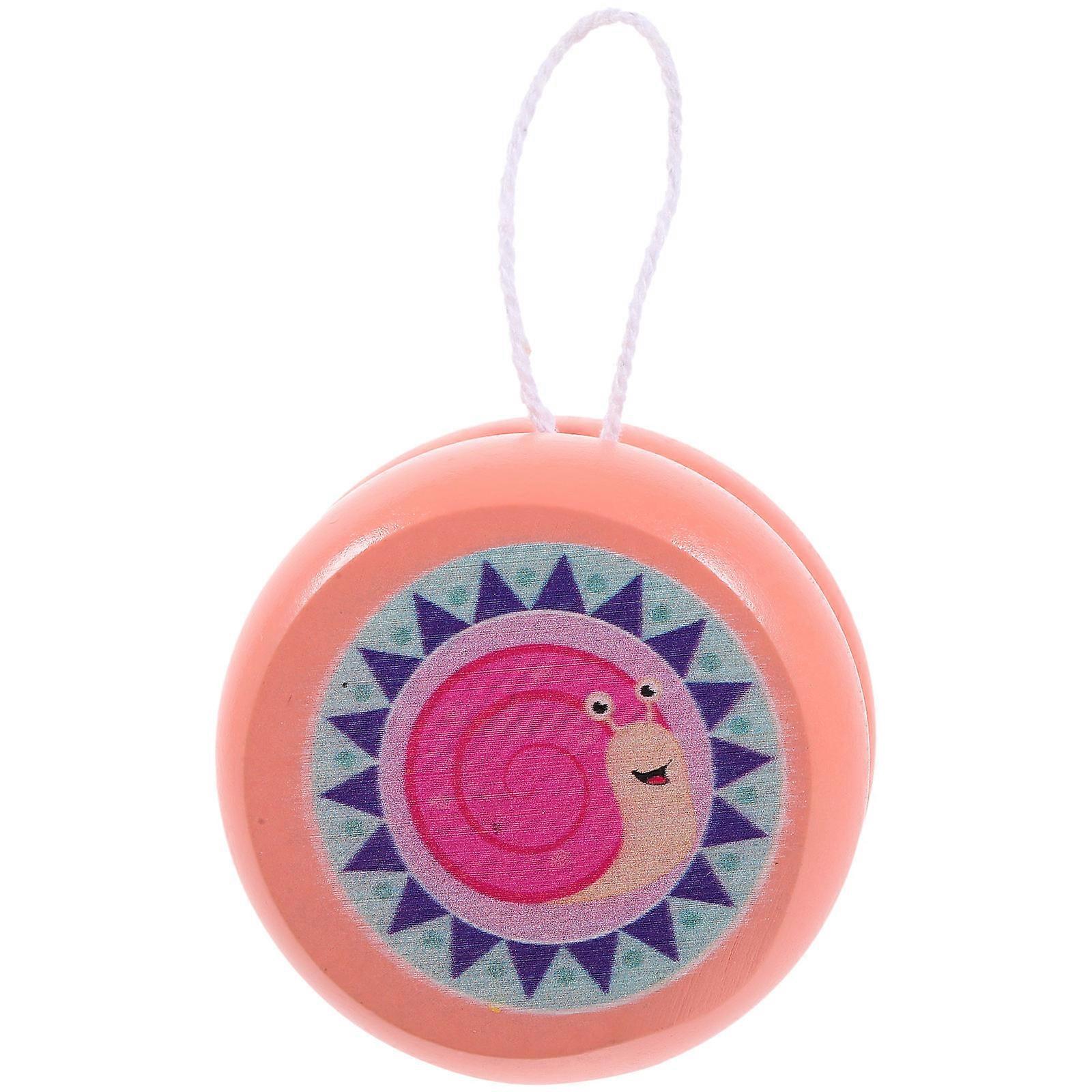 Wooden Yo Yo for Creative Educational Play, Portable Cartoon Design, Enhances Wrist Exercise and Hand Eye Coordination for Boys