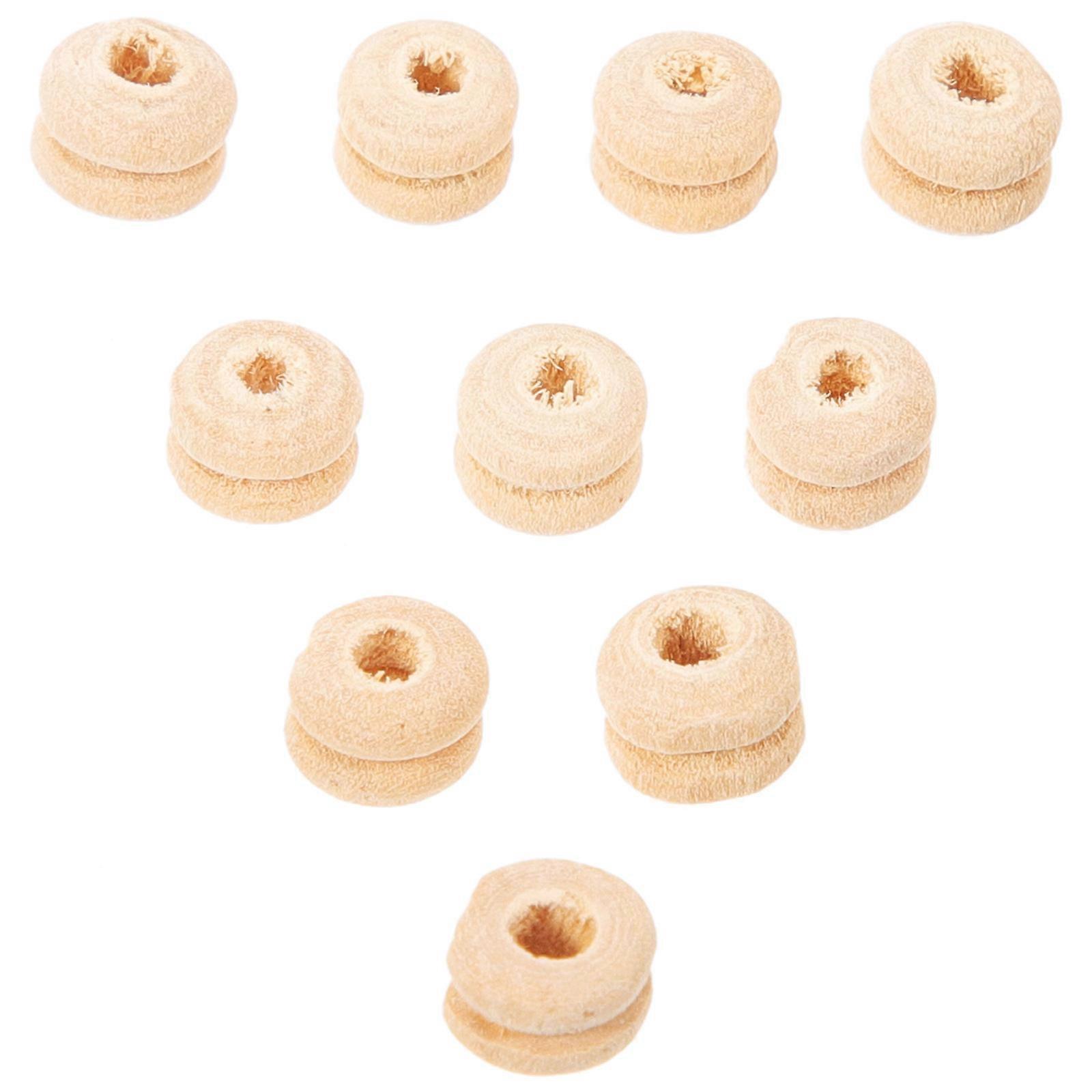 100pcs DIY Wood Beads Decorative Beads Loose Spacer Beads Charms